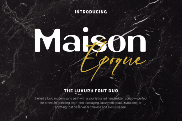 Maison Époque Duo: A Timeless Display Font for Makers